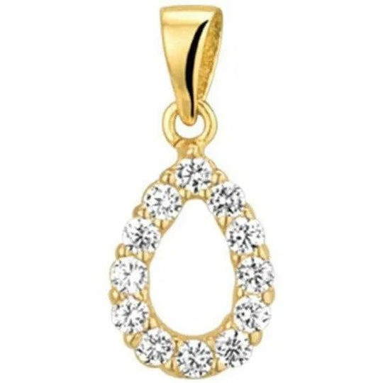 Gouden hanger zirkonia