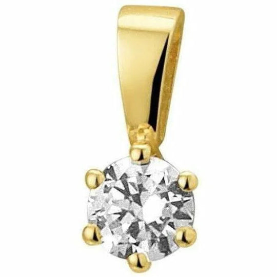 Gouden hanger zirkonia