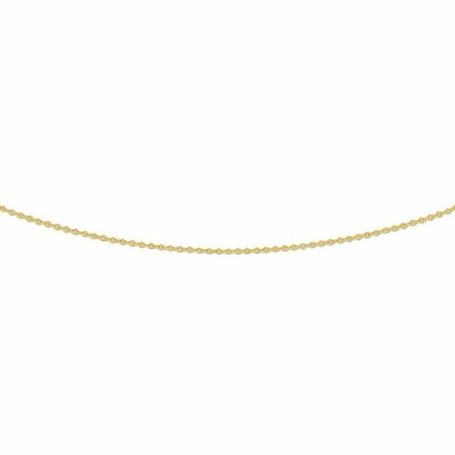 Gouden ketting anker plat 0,8 mm 42 cm - Kettingen
