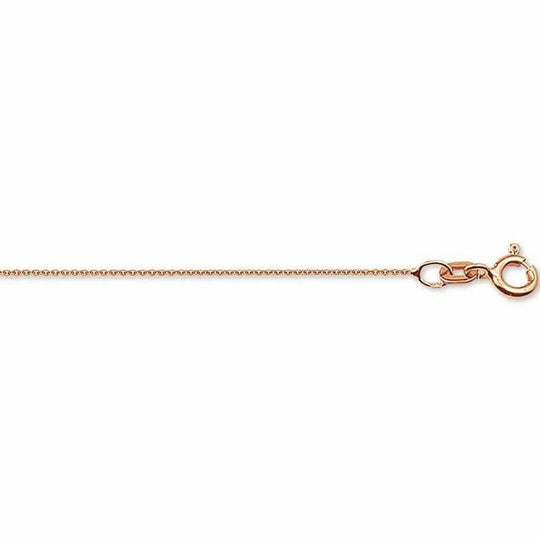 Gouden ketting anker rond 0,8 mm 42 cm