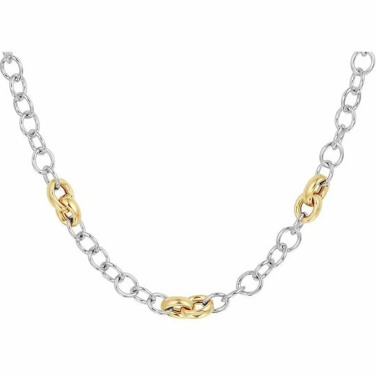 Gouden ketting draadschakel 5,5 mm 45 cm