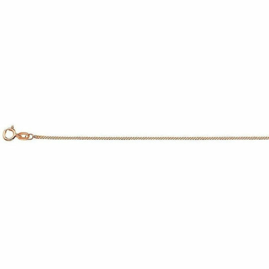 Gouden ketting gourmet 1,0 mm 42 cm