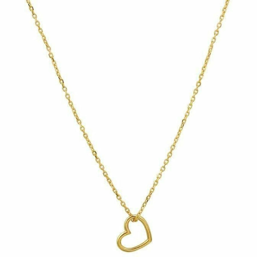 Gouden ketting hart 0,8 mm 40 - 42 - 44 cm - Kettingen