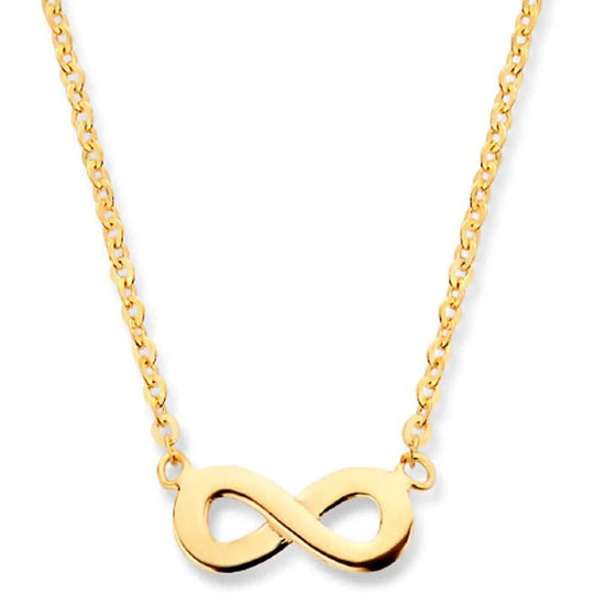 Gouden ketting infinity