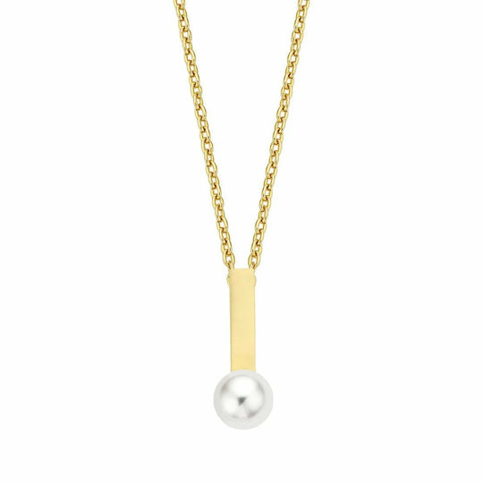 Gouden ketting rond 5mm 38+2,5+2,5cm