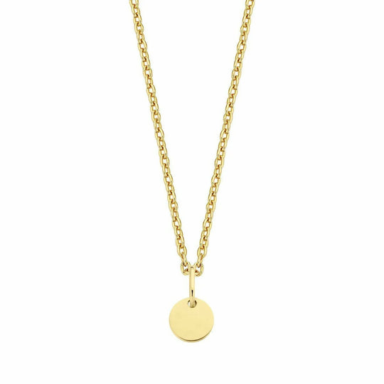 Gouden ketting rond 5mm 38+2,5+2,5cm