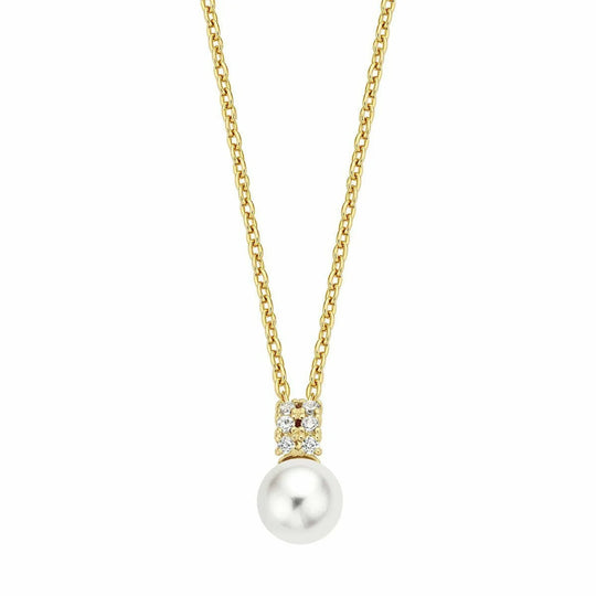 Gouden ketting rond 6mm 38+2,5+2,5cm