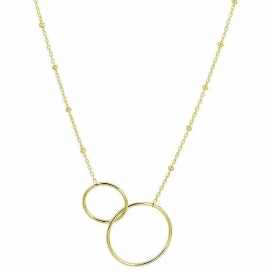 Gouden ketting rondjes 1,3 mm 41 + 3 cm