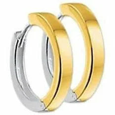 Gouden klapoorringen 2,0 mm vlak