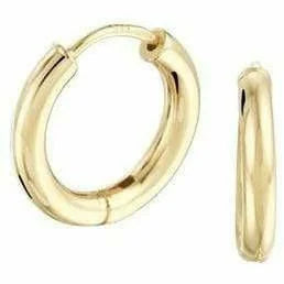 Gouden klapoorringen 2,5 mm rond