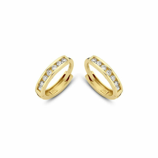 Gouden oorbellen 10mm