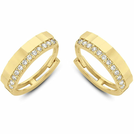 Gouden oorbellen 12,5mm