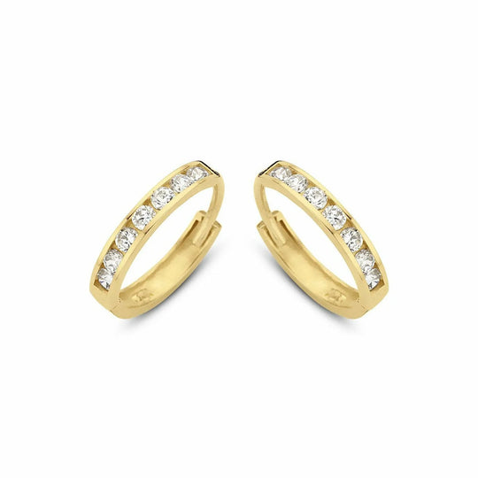 Gouden oorbellen 12mm