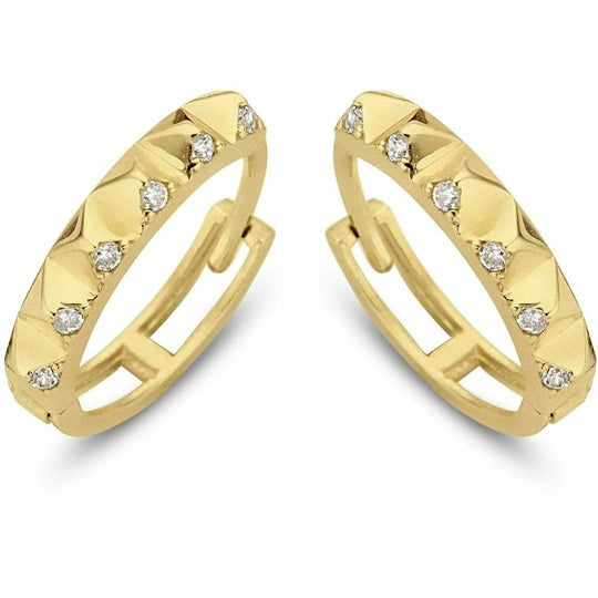 Gouden oorbellen 13mm