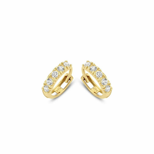 Gouden oorbellen 9mm