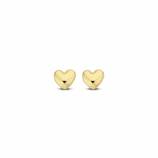 Gouden oorbellen hart 4mm