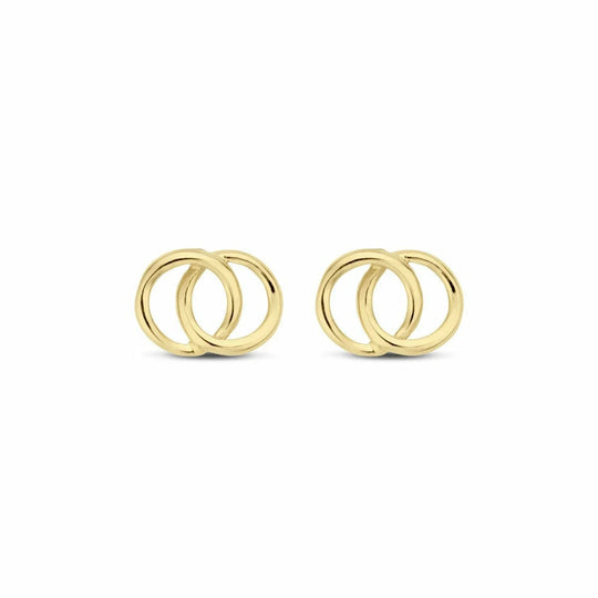 Gouden oorbellen rondjes 4,5mm