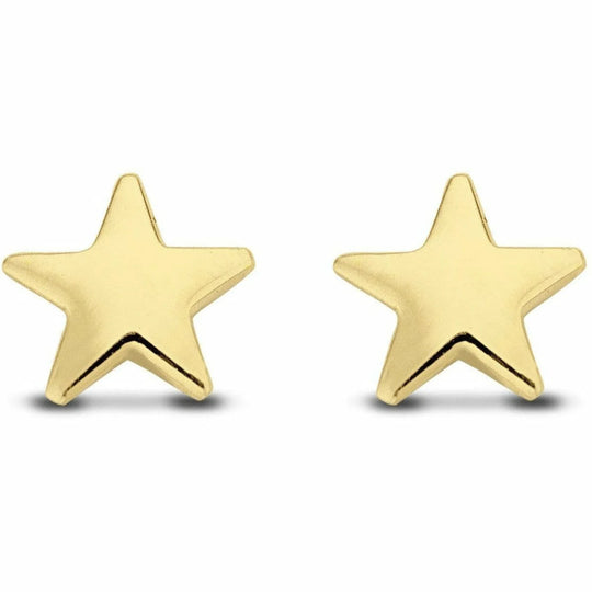 Gouden oorbellen star 5mm