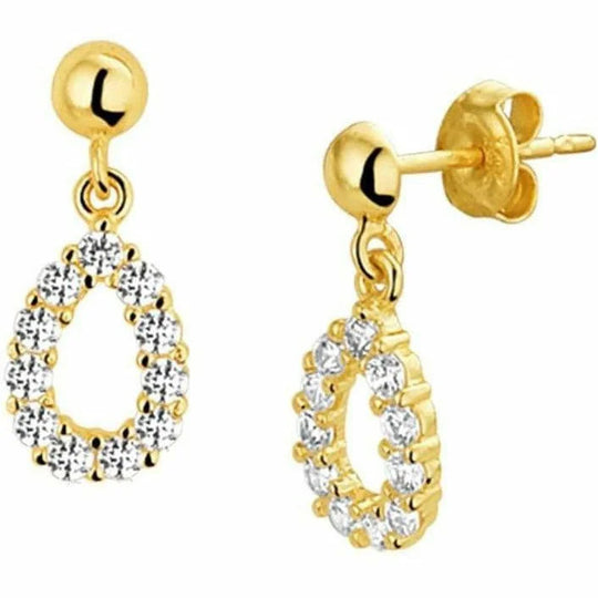 Gouden oorhangers zirkonia