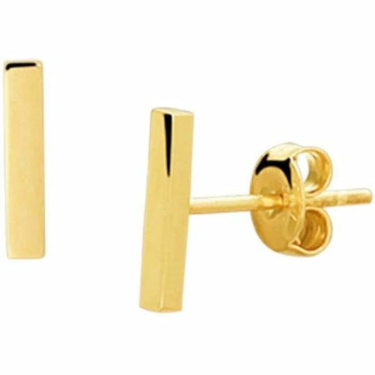 Gouden oorknoppen balkje