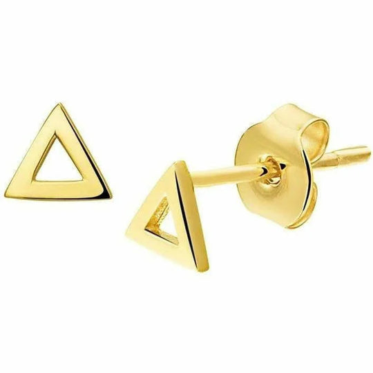 Gouden oorknoppen driehoek