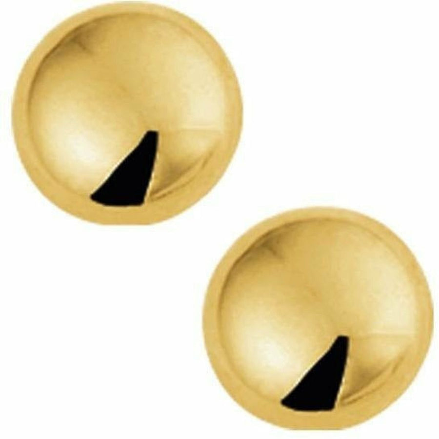Gouden oorknoppen half-bol - Oorsieraden