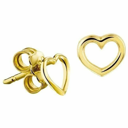 Gouden oorknoppen hart