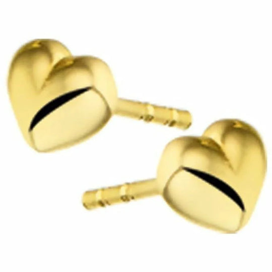 Gouden oorknoppen hart