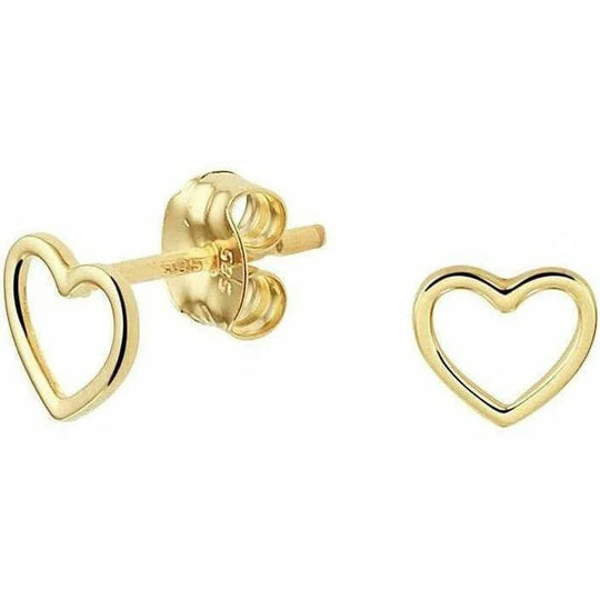 Gouden oorknoppen hart