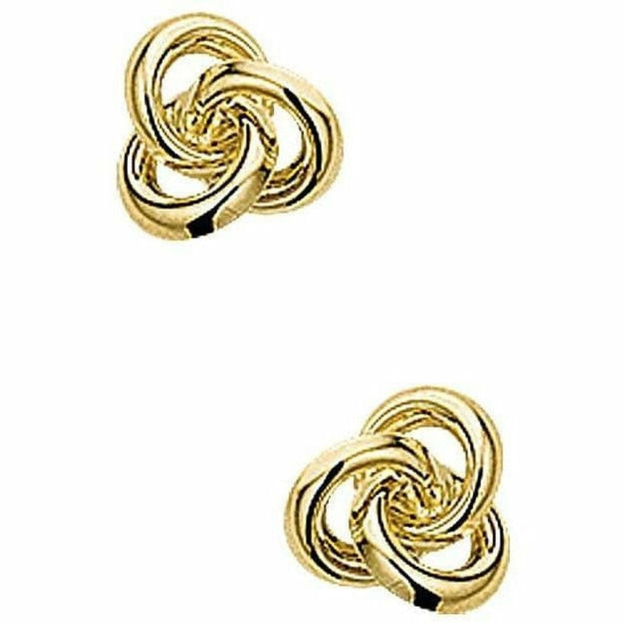 Gouden oorknoppen knoop - Oorsieraden