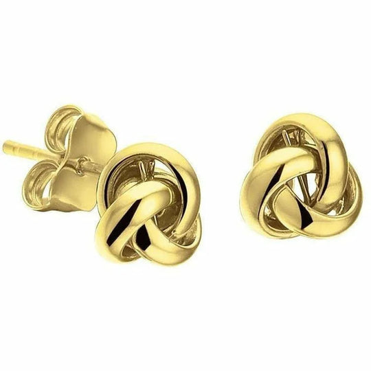 Gouden oorknoppen knoop