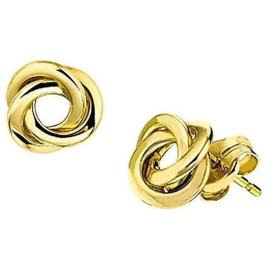 Gouden oorknoppen knoop