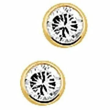 Gouden oorknoppen zirkonia