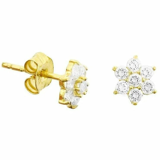 Gouden oorknoppen zirkonia