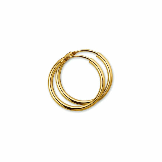 Gouden oorringen 1,8mm x20mm