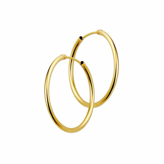 Gouden oorringen 1,8mm x30mm