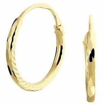 Gouden oorringen gediamanteerd - Oorsieraden