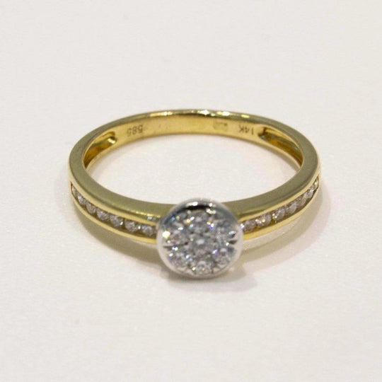 Gouden ring met briljant