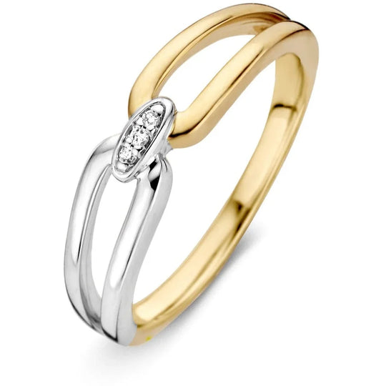 Gouden ring met briljant