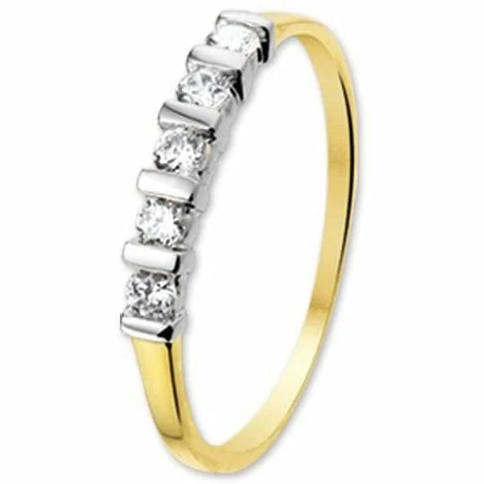 Gouden ring zirkonia