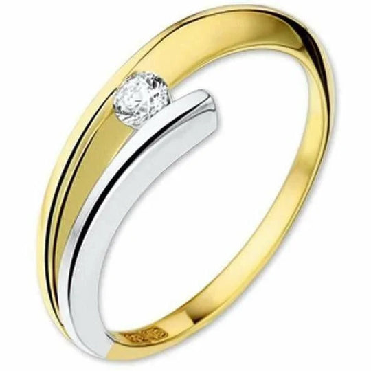 Gouden ring zirkonia