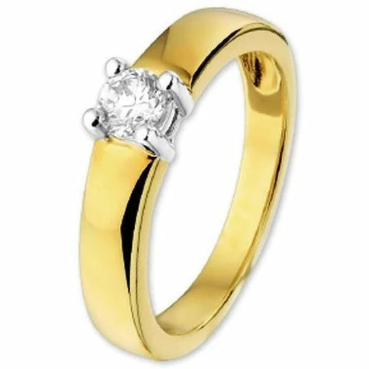 Gouden ring zirkonia