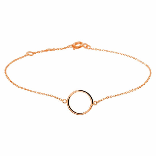 Gouden rosé armband rondje