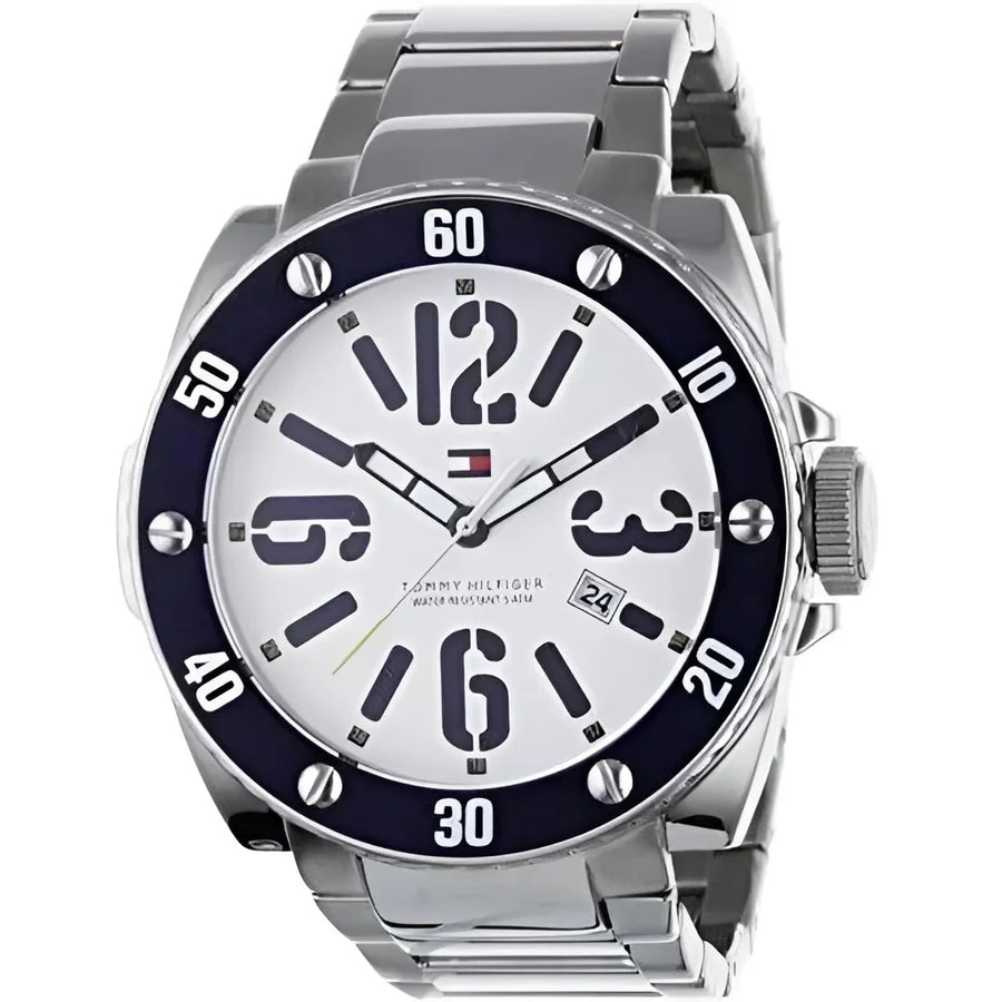 Herenhorloge Tommy Hilfiger 1790686 zilveren stalen horloge