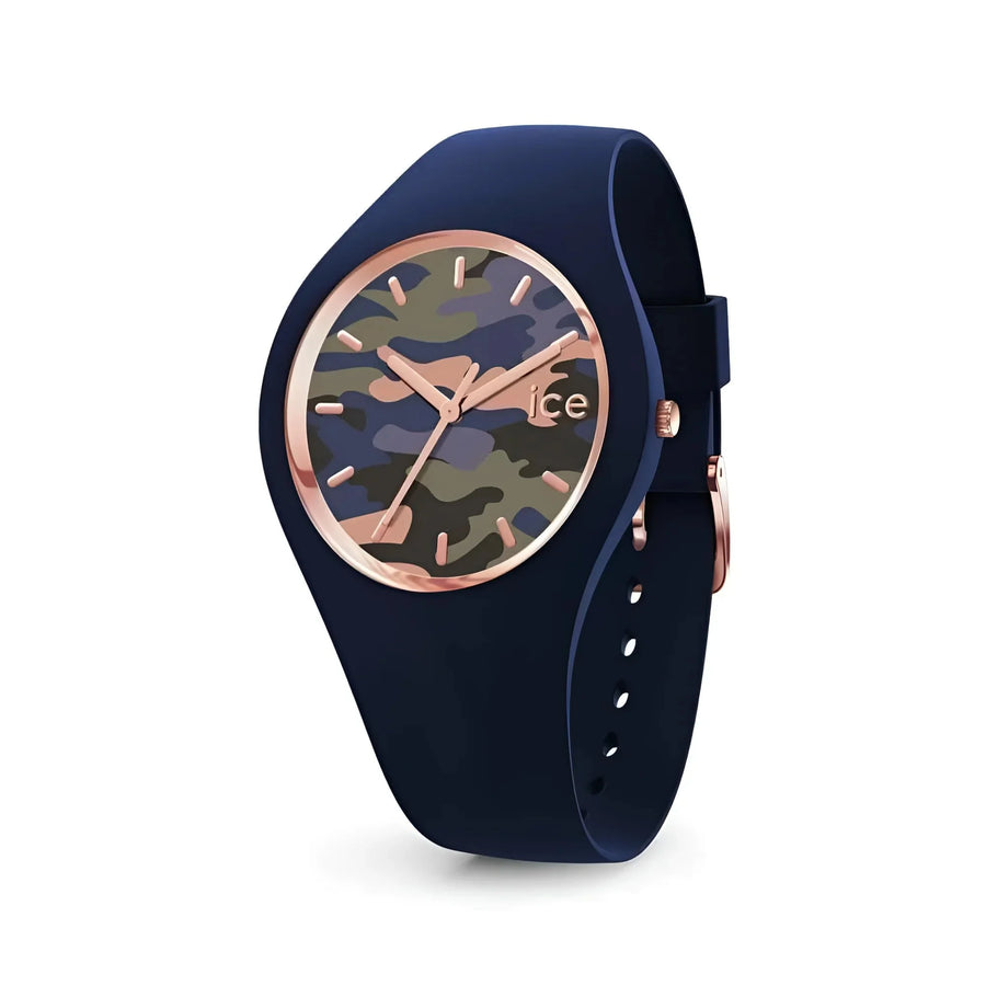 Icewatch horloge IW016638 met camouflage en marineblauwe band