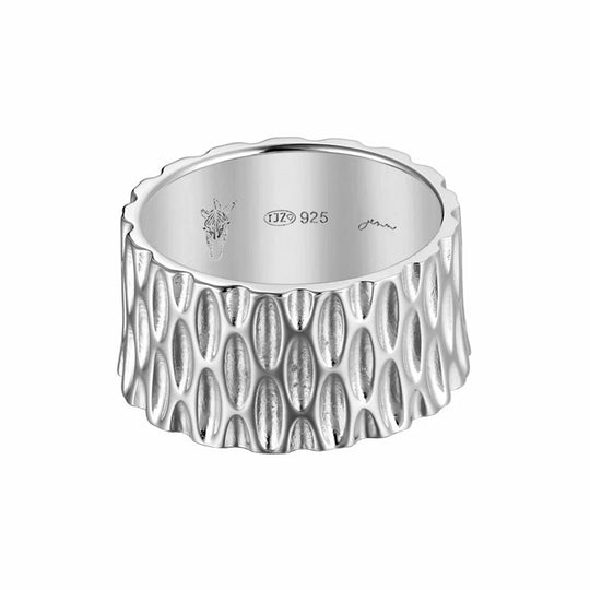 Jenn Jewelz basisring 10mm BRZ-1448-10 Wave