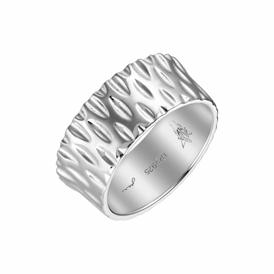 Jenn Jewelz basisring 8mm BRZ-1448-8 Wave - Ringen