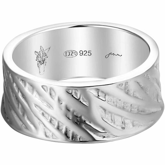 Jenn Jewelz basisring 8mm BRZ-1453-8 Leave