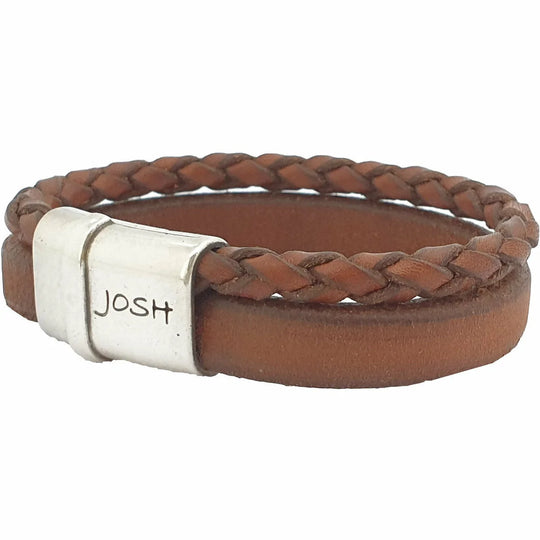 Josh armband 9110-BRA-S-COGNAC