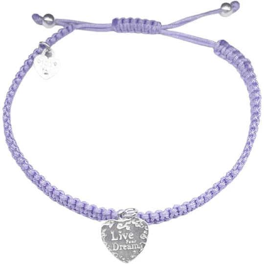 Joy armband coco live your dream-lila